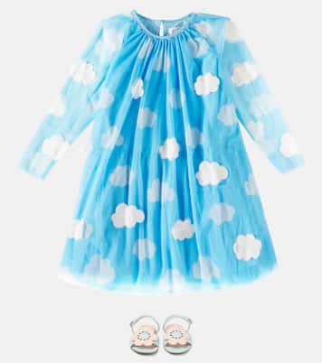 Appliqué printed tulle dress | Stella McCartney Kids