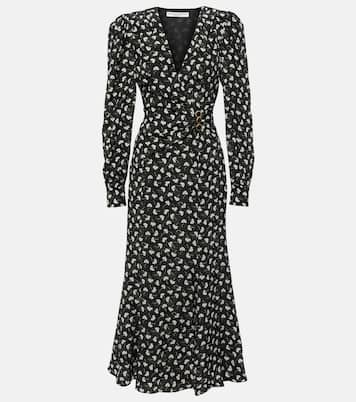Printed silk midi dress | Alessandra Rich
