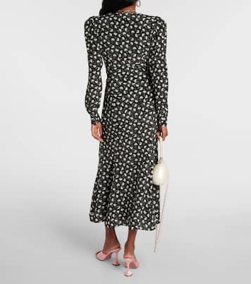 Printed silk midi dress | Alessandra Rich