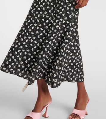 Printed silk midi dress | Alessandra Rich