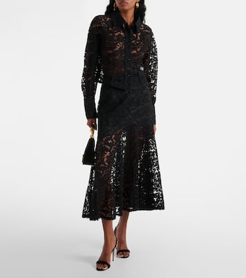 Cropped-Bluse aus Spitze | Patou