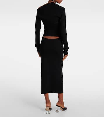 Ribbed-knit jersey midi dress | Christopher Esber