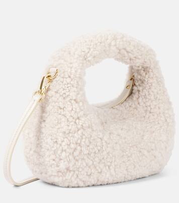 Wander Mini shearling shoulder bag | Miu Miu