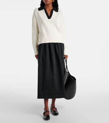 Pull Lucie en coton et cachemire | Velvet