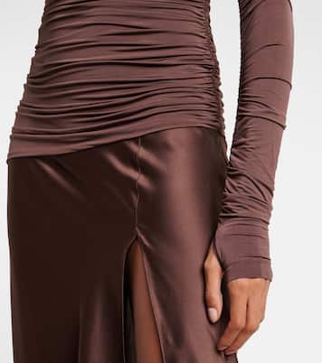 Maxikleid Alessia aus Jersey und Satin | SIR