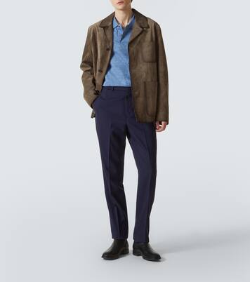 Scritto cotton piqué polo shirt | Berluti