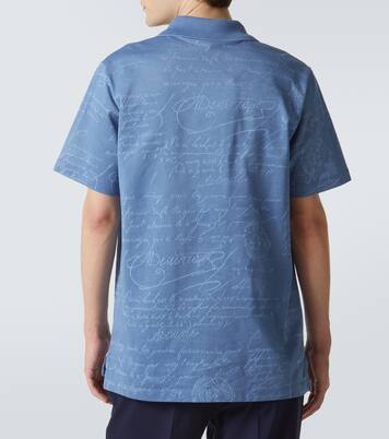 Scritto cotton piqué polo shirt | Berluti