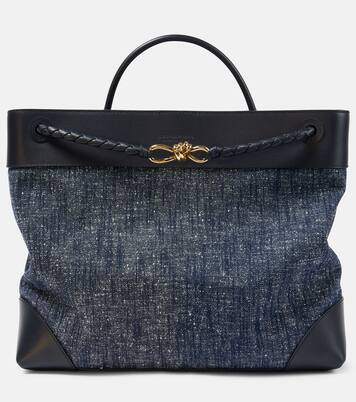Andiamo Large denim tote bag | Bottega Veneta