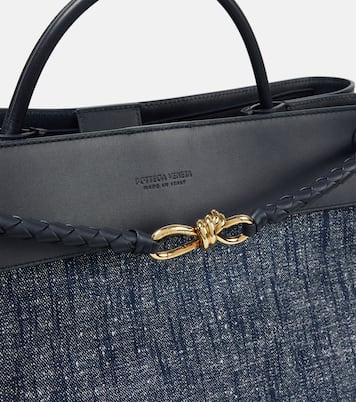 Andiamo Large denim tote bag | Bottega Veneta