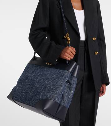 Andiamo Large denim tote bag | Bottega Veneta