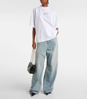Camiseta de algodón estampada | Balenciaga