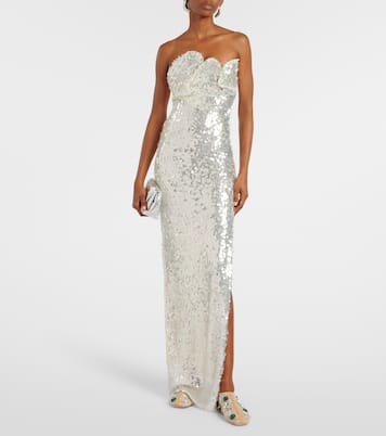 Opaline sequined strapless gown | Christopher Esber
