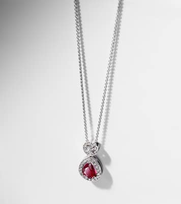 Collar con colgante Classics de oro blanco de 18 ct con rubí | Bucherer Fine Jewellery