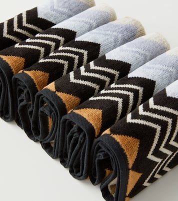 Giacomo Zigzag set of 6 face towels | Missoni