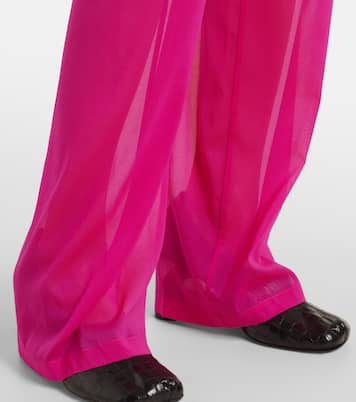 Weite High-Rise-Hose aus einem Seidengemisch | Dries Van Noten