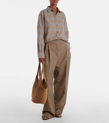 Phantom Large suede tote bag | Aesther Ekme