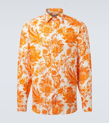 Bedrucktes Hemd Roma aus Leinen | Etro