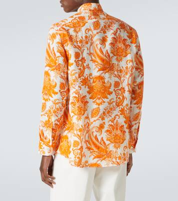 Bedrucktes Hemd Roma aus Leinen | Etro