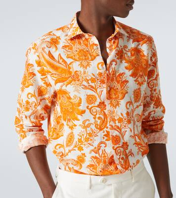 Bedrucktes Hemd Roma aus Leinen | Etro