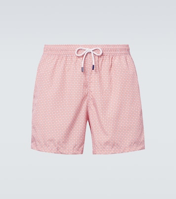 Madeira printed swim trunks  | Fedeli