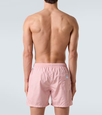 Madeira printed swim trunks  | Fedeli