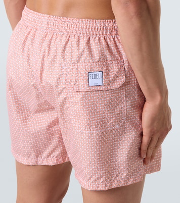 Madeira printed swim trunks  | Fedeli