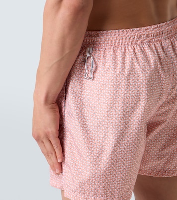 Madeira printed swim trunks  | Fedeli