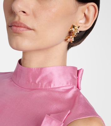 Orecchini a clip con cristalli | Oscar de la Renta