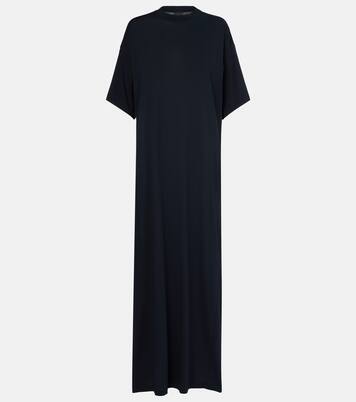 Robe longue Cocoon en coton | Balenciaga