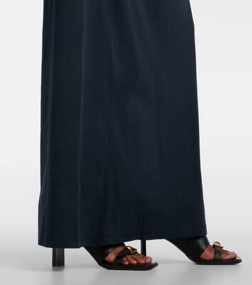 Robe longue Cocoon en coton | Balenciaga