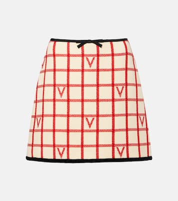Minirock VLogo aus Wolle und Baumwolle | Valentino