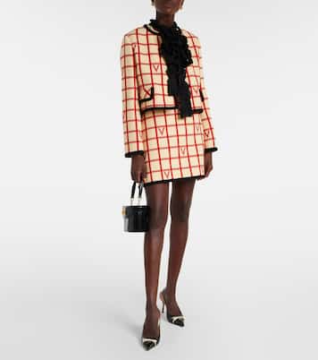 Minirock VLogo aus Wolle und Baumwolle | Valentino