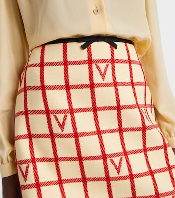 Minirock VLogo aus Wolle und Baumwolle | Valentino