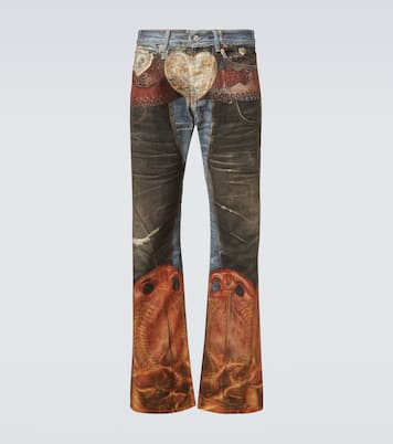 Trompe l’œil low-rise straight jeans | Acne Studios