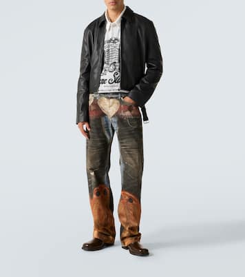 Trompe l’œil low-rise straight jeans | Acne Studios