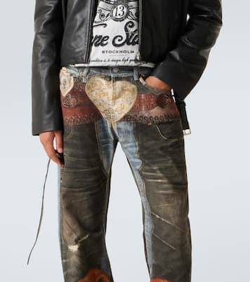 Trompe l’œil low-rise straight jeans | Acne Studios