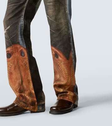Trompe l’œil low-rise straight jeans | Acne Studios
