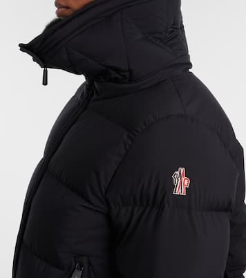 Arabbas shearling-trimmed hooded down ski jacket | Moncler Grenoble
