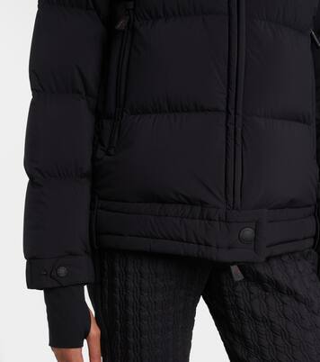 Arabbas shearling-trimmed hooded down ski jacket | Moncler Grenoble