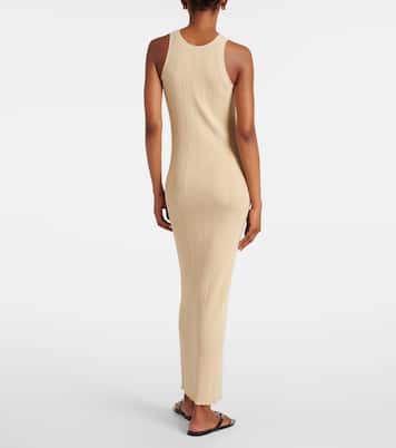 Abito lungo in maglia a coste | Toteme