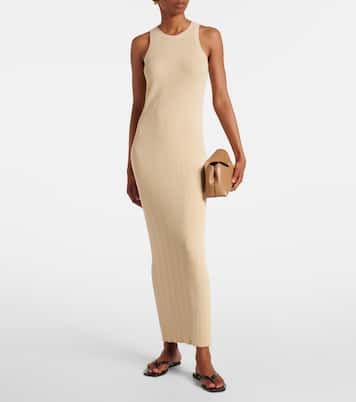 Abito lungo in maglia a coste | Toteme