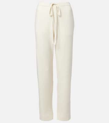 Embellished cashmere wide-leg pants | God's True Cashmere
