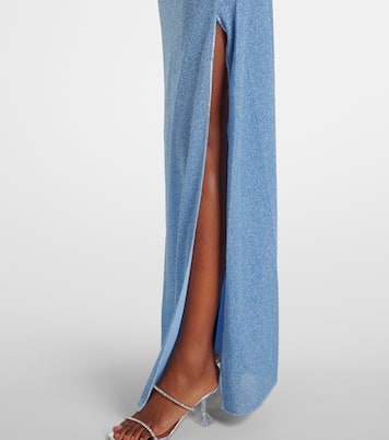 One-Shoulder-Maxikleid Lumière Plumage | Oséree