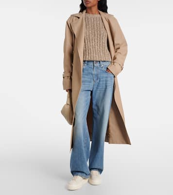 H-Stripes embellished leather sneakers | Hogan