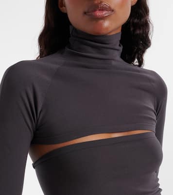 Cropped-Top Second-Skin | Alaïa