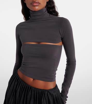 Cropped-Top Second-Skin | Alaïa