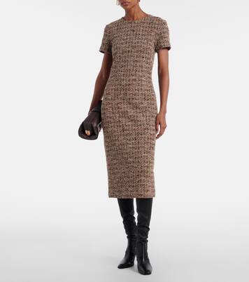 Giugno cotton and wool-blend midi dress | Max Mara