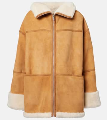 Signature shearling-lined suede jacket | Toteme