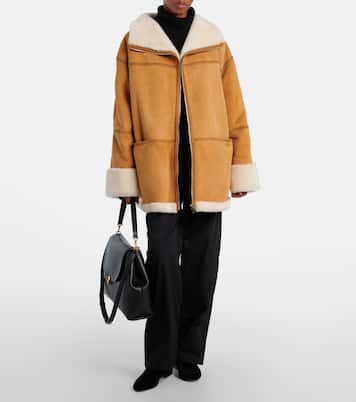 Signature shearling-lined suede jacket | Toteme