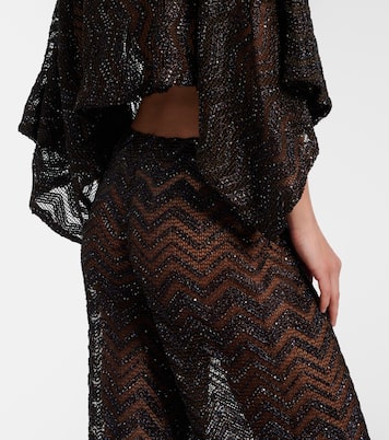 Open-knit wide-leg pants | Missoni